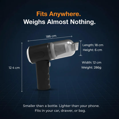 3 in 1 Mini Car Vacuum – Wireless, Rechargeable, Blower & Dust Cleaner for Car & Home