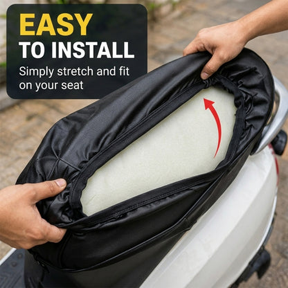 Scooter Seat Cover with Cartoon Lion Print and Elastic Edge, 60 cm (1 Pc)