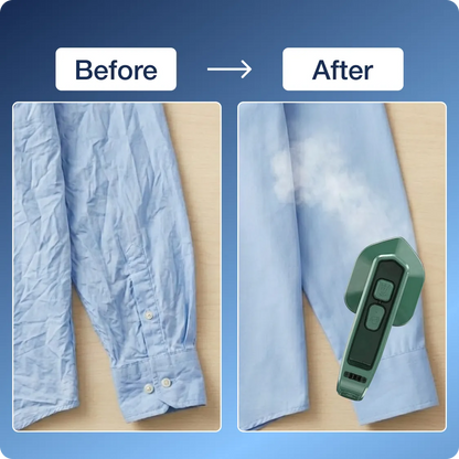 Mini Steamer & Iron: 2-in-1 Portable Travel Friendly