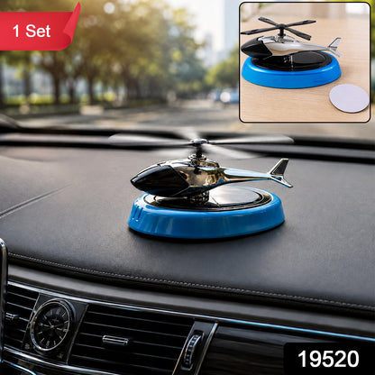 Car Dashboard Perfume Diffuser Set Helicopter Design Holder (1 Set)