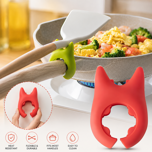 Plastic Pot Holder with Cat Ear Design – Adjustable & Heat-Resistant