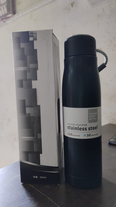 Customized / Personalized Double Wall Vacuum Insulated Water Bottle (550 ML)