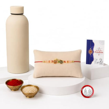 Kids Rakhi Combo - Raksha Bandhan Gift with SS Water Bottle 500ml, Pack of 5 | Rakhi Gift