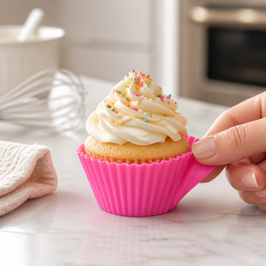 Silicone Cupcake Mould – Reusable Non-Stick Baking Cup | Bake & Dwell