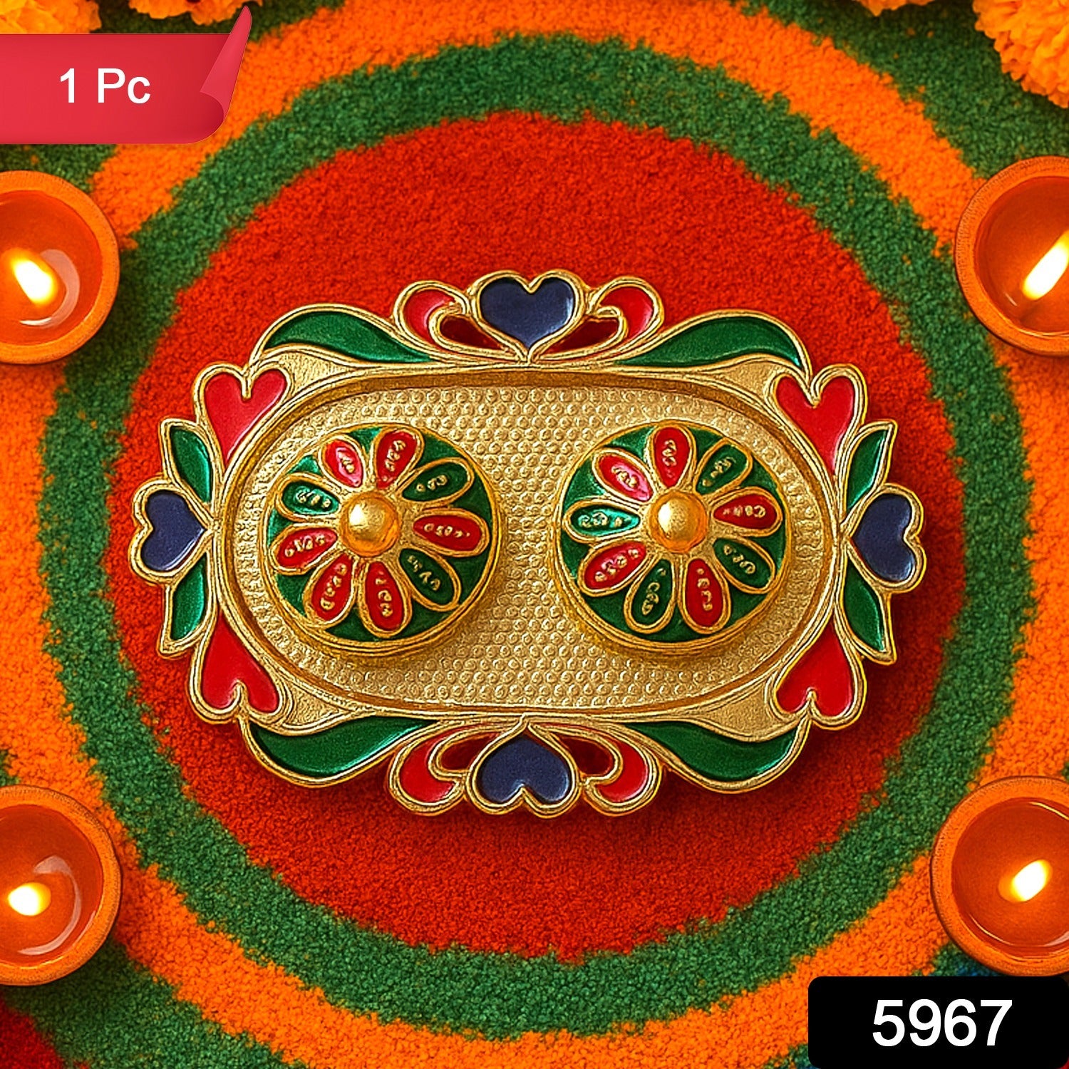 Meenakari Roli–Chawal Pooja - (1 Pc)