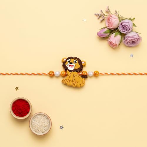 Kids Rakhi for Brother with Chocolate 96gm - Raksha Bandhan Gift Set, Pack of 7