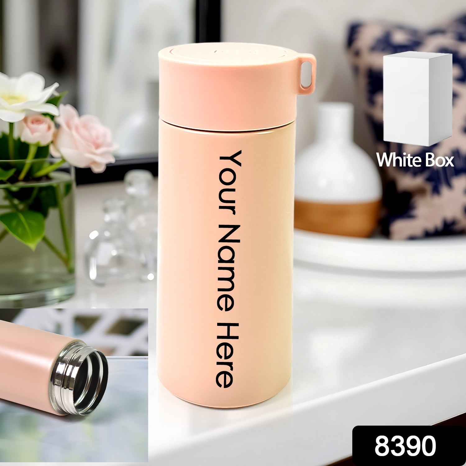 Customized / Personalized Water Bottle for Kids – Insulated Stainless Steel Bottle (350 ML Approx)