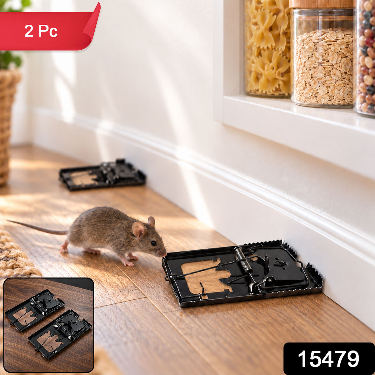 Mouse Trap – Reusable Metal Rodent Catcher for Quick Control