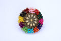 Multi Colour Guchha Ring – Gold Plated for Weddings | HV