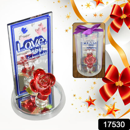 Lovely Rose Showpiece – Romantic Gift Set for All Occasions (1 Pc)