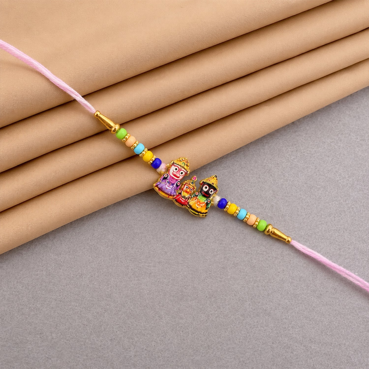 Lord Jagannath Designer Rakhi with colorful beads