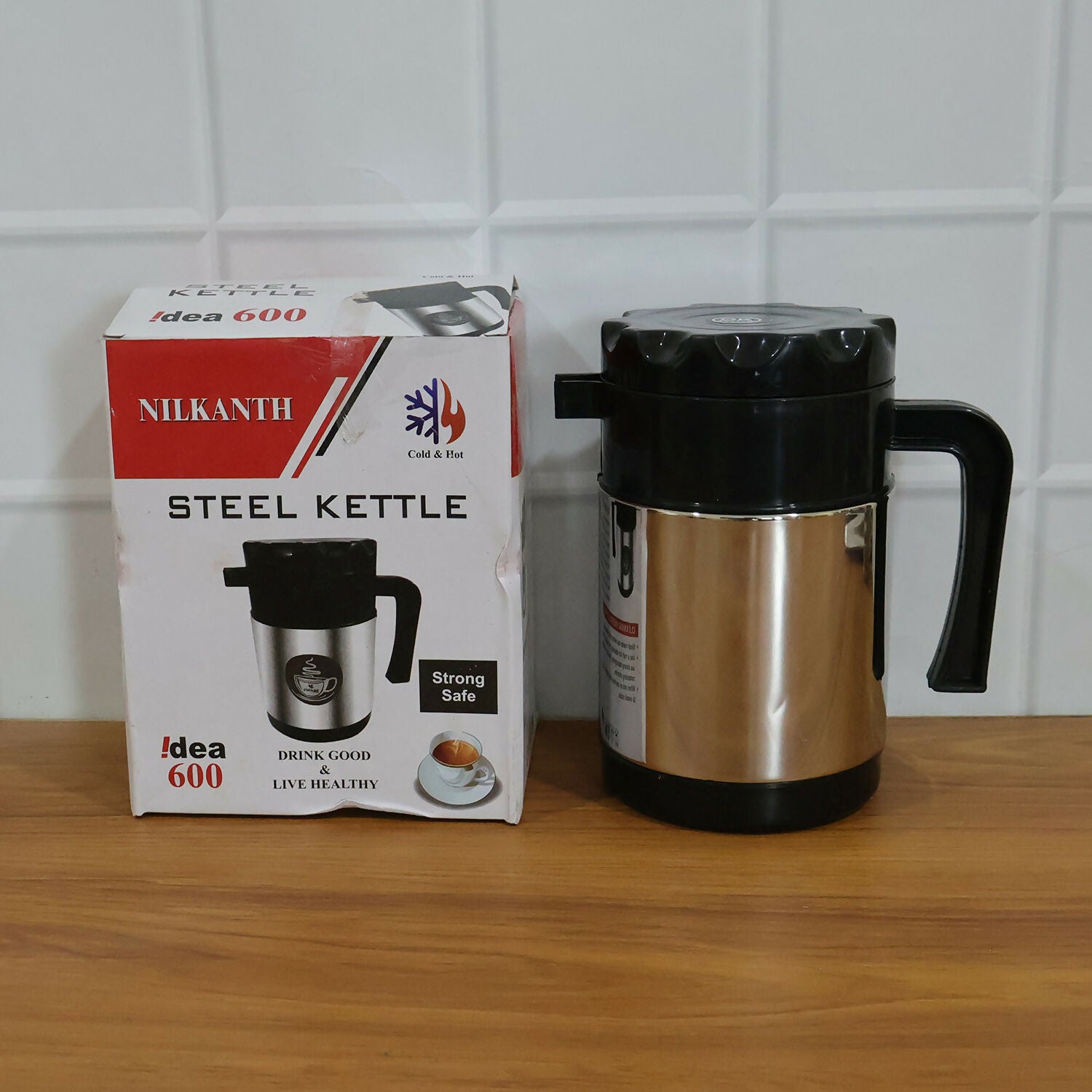 Kettle showing stainless steel finish