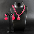 Pink Diamond Necklace Set – Elegant Jewellery for Women | BW