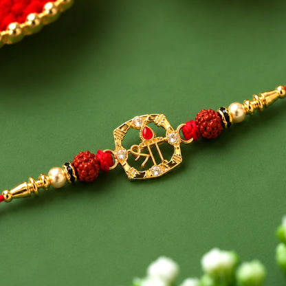 Rudraksha Rakhi – Elegant Traditional Festival Accessory