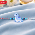 Kids Beaded Cartoon Charm Rakhi for Raksha Bandhan (10pcs)