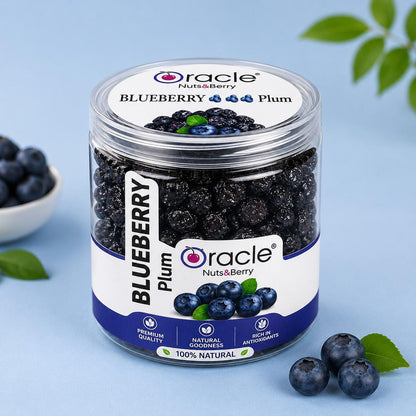 Dried plums infused with blueberry flavour, chewy and sweet