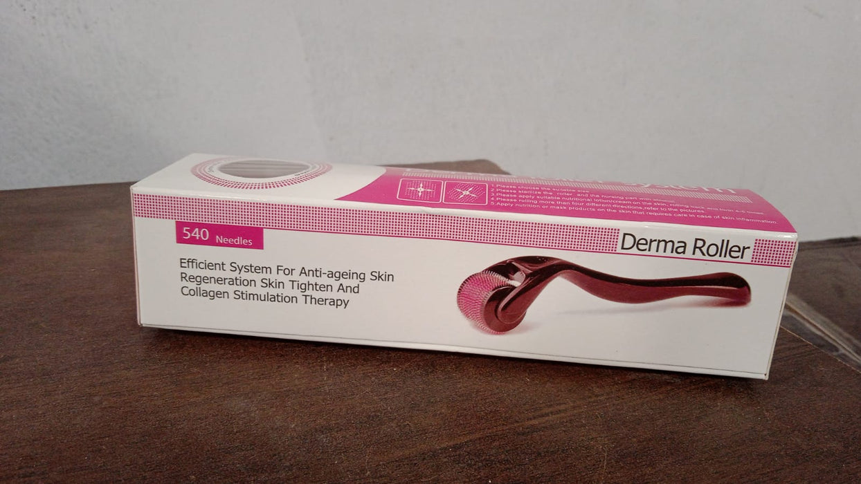Derma Roller Anti Ageing and Facial Scrubs & Polishes Scar Removal Hair Regrowth (0.75mm)
