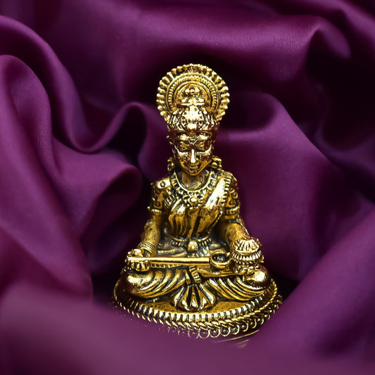 Brass Annapurna Devi Idol for Home Decor in Gold Color