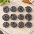 Kitchen Steel Scrubbers for Metal Utensils, Pots and Pan Cleaning (12 Pc)