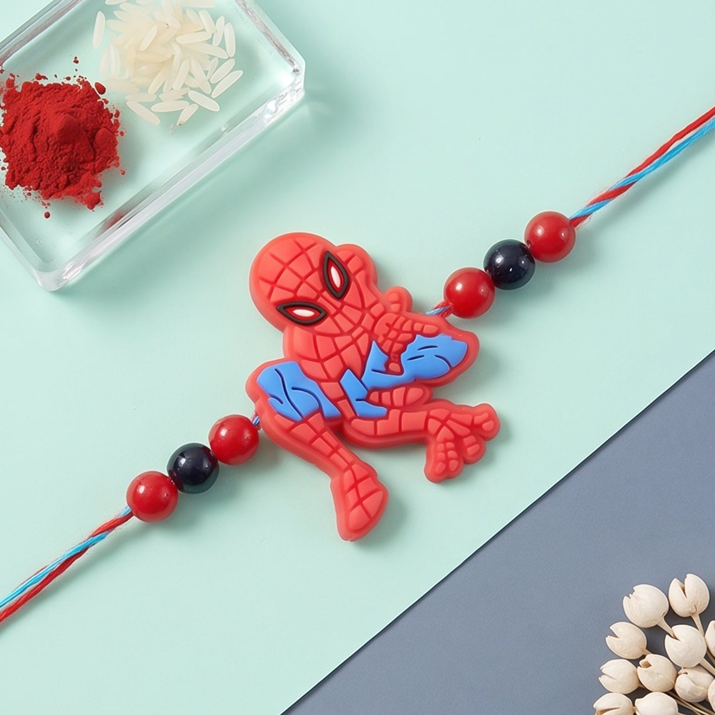 Action Hero Kids Rakhi with Fun Beaded Character Design Style (10pcs)