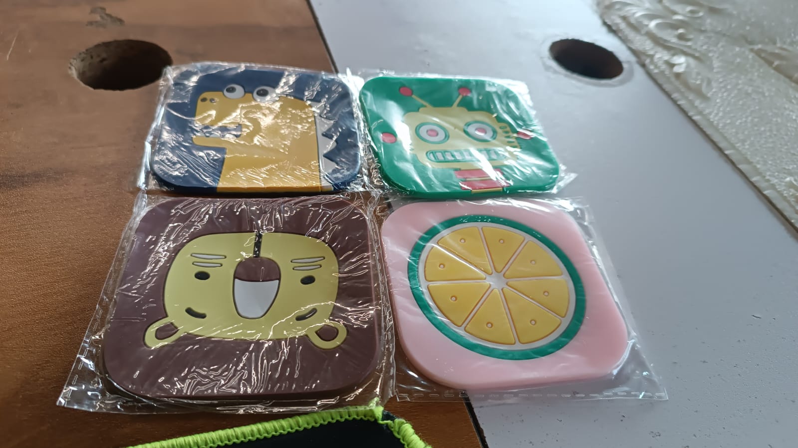 Premium Silicone Drink Coaster (1 Pc, 8×8 cm / Mix Design)