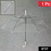 White Transparent Long Umbrella