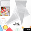 Disposable Piping Bags – 100 Pcs Small Set for Precise Icing