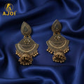 Antique Teardrop Jhumka Earrings – Elegant Traditional Design