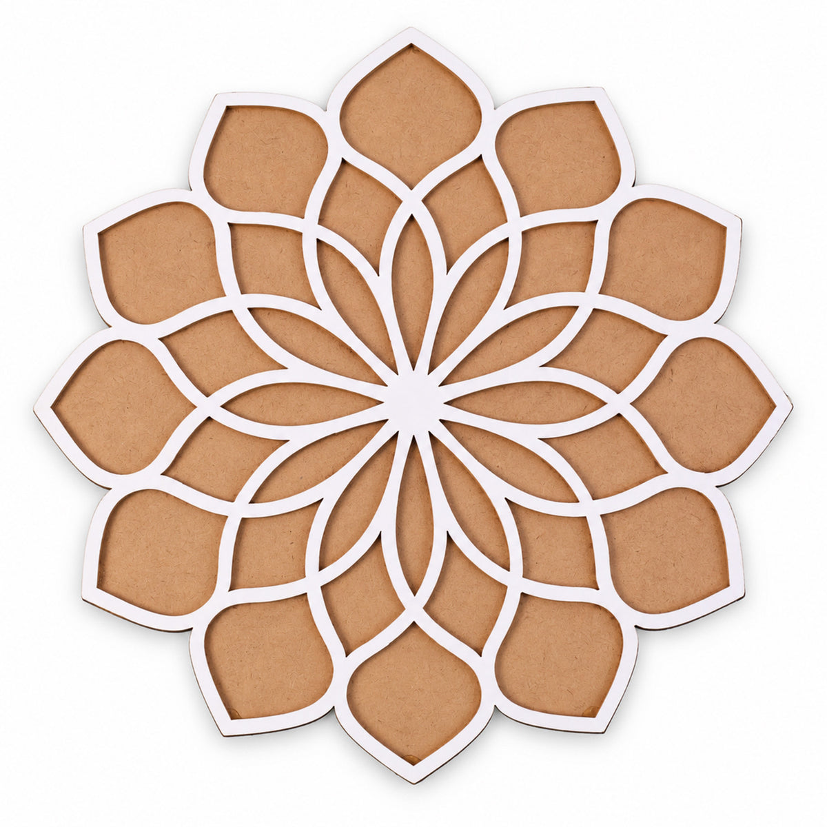 Lotus Petal Rangoli Stencil Board for Diwali, Puja and Festival Floor Decor