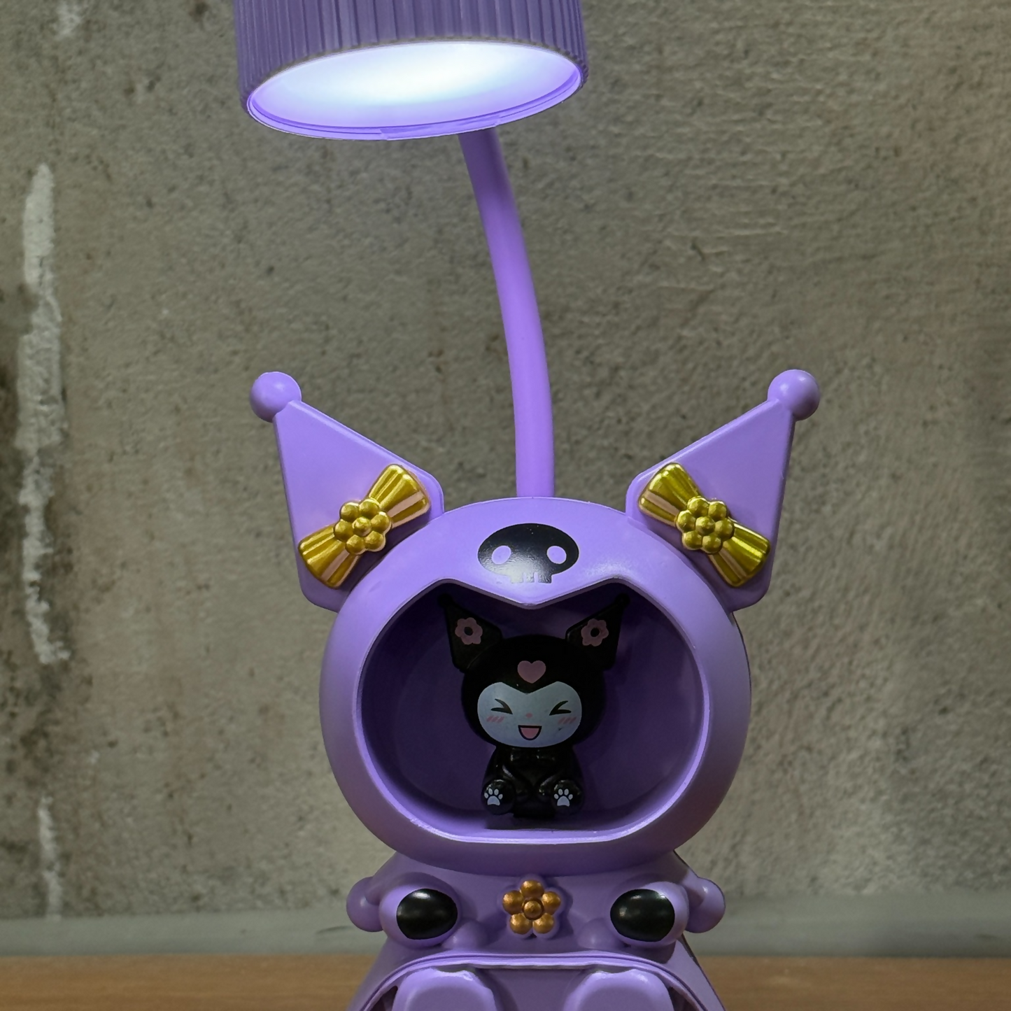 Cute Character LED Table Lamp with Night Light & USB Charging