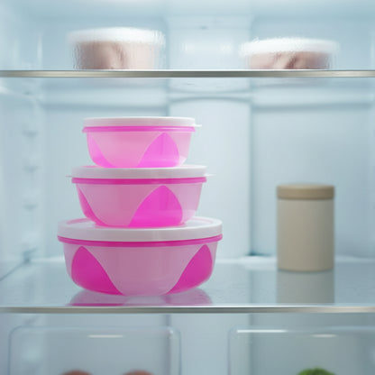 Apple Set of 3 Plastic Storage Containers (1 Pc)