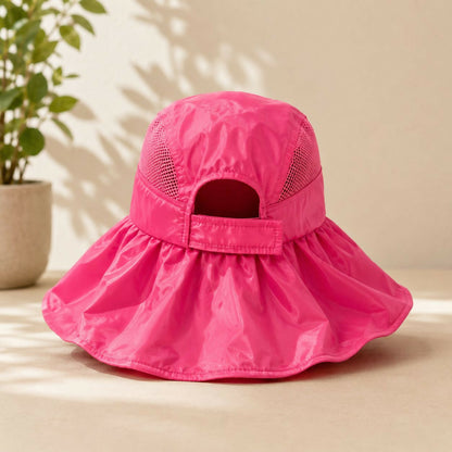 Women’s Foldable Wide Brim Sun Visor Hat for Summer Outdoors