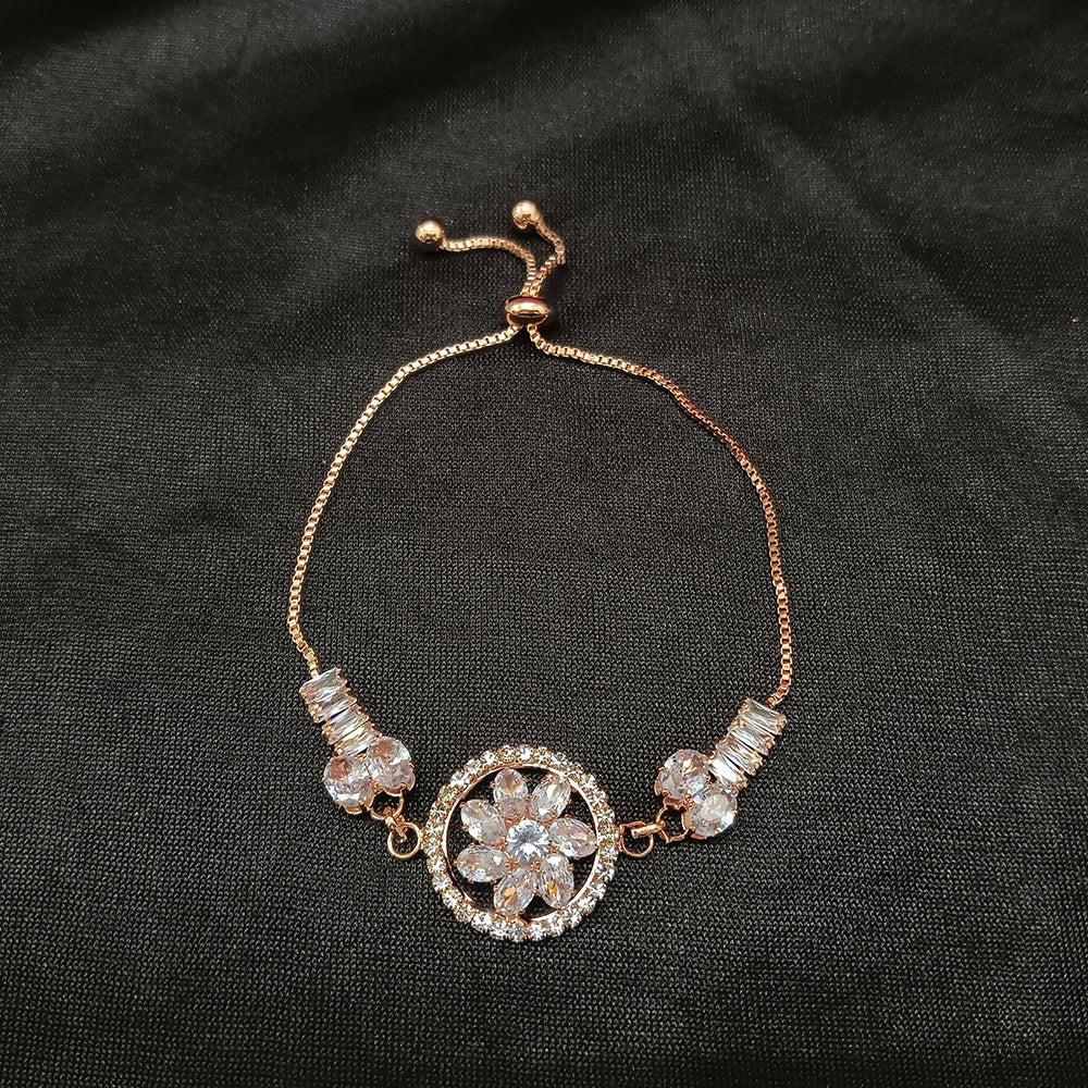Luxury AD Floral Motif Bracelet for party wear