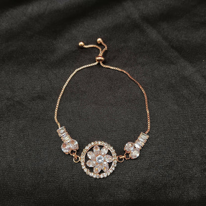 Luxury AD Floral Motif Bracelet for party wear