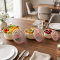 Multipurpose Plastic Bowl Set with Vented Lids for Kitchen Storage (3 Pc Set)