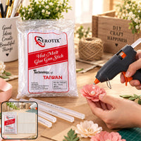 Transparent Hot Melt Glue Gun Sticks for DIY Crafts, Repairs and Strong Bonding (7 Inch, 36 pcs)