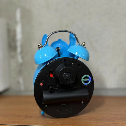 Cute Cartoon Alarm Clock for Kids Bedroom Table with Loud Bell Ring