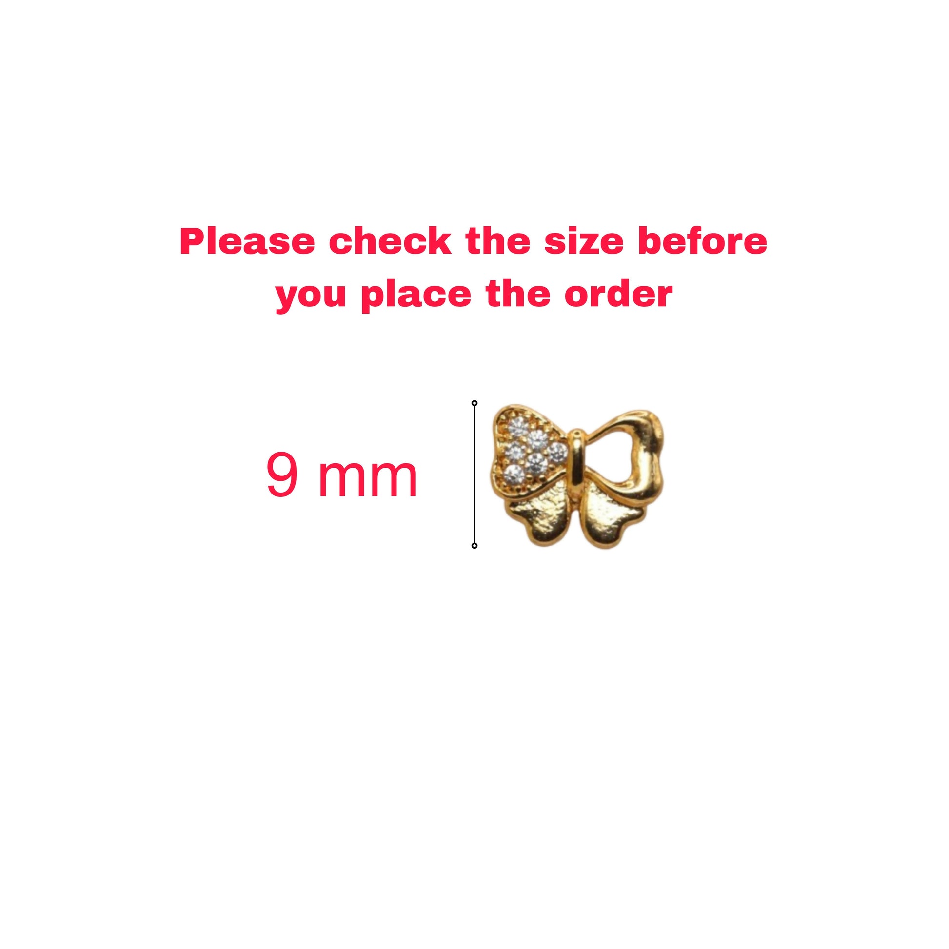 Dainty Gold Plated Butterfly Stud Earrings with AD for women & girls