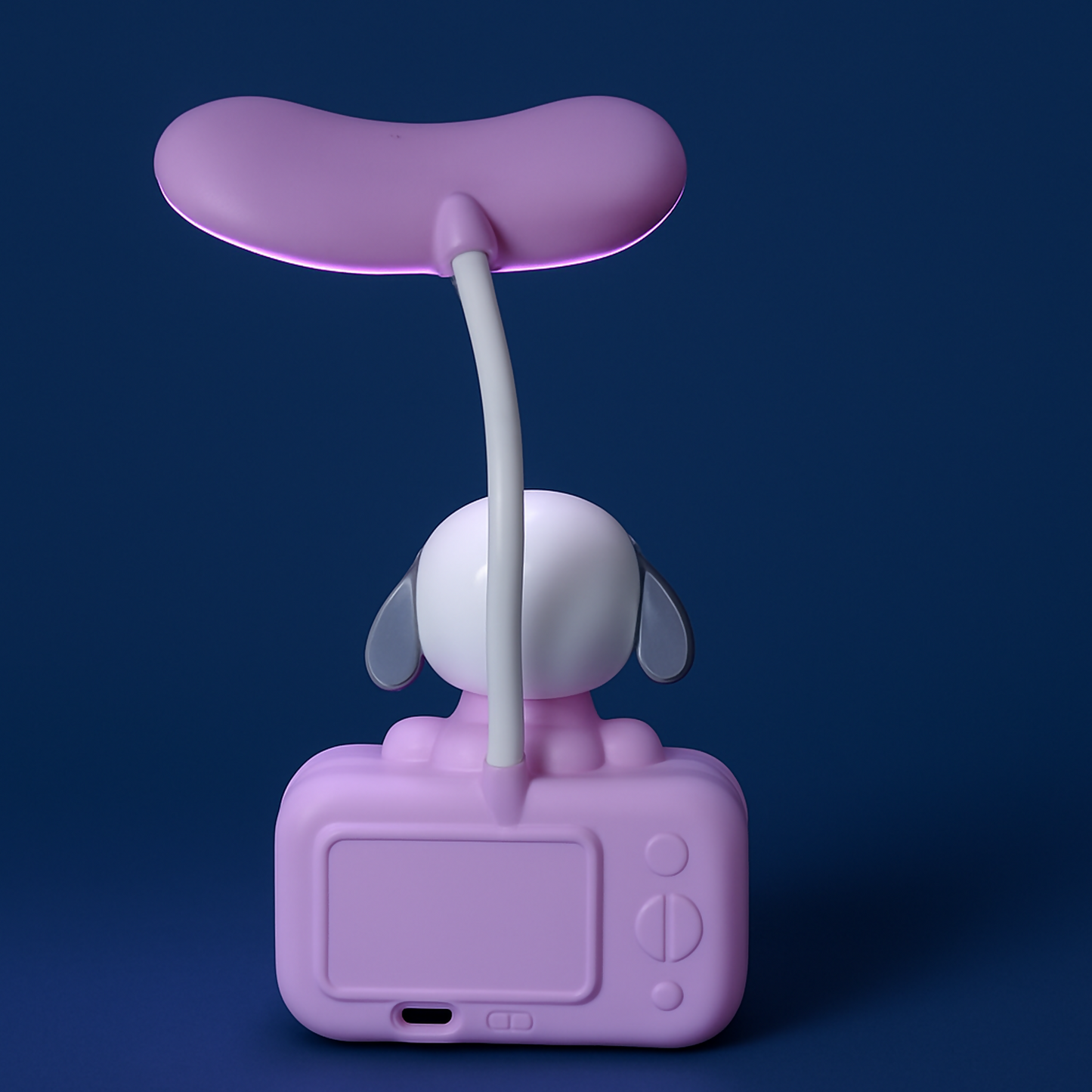 Dog Camera Kids Desk Lamp, Cute USB Rechargeable Study Night Light for Children