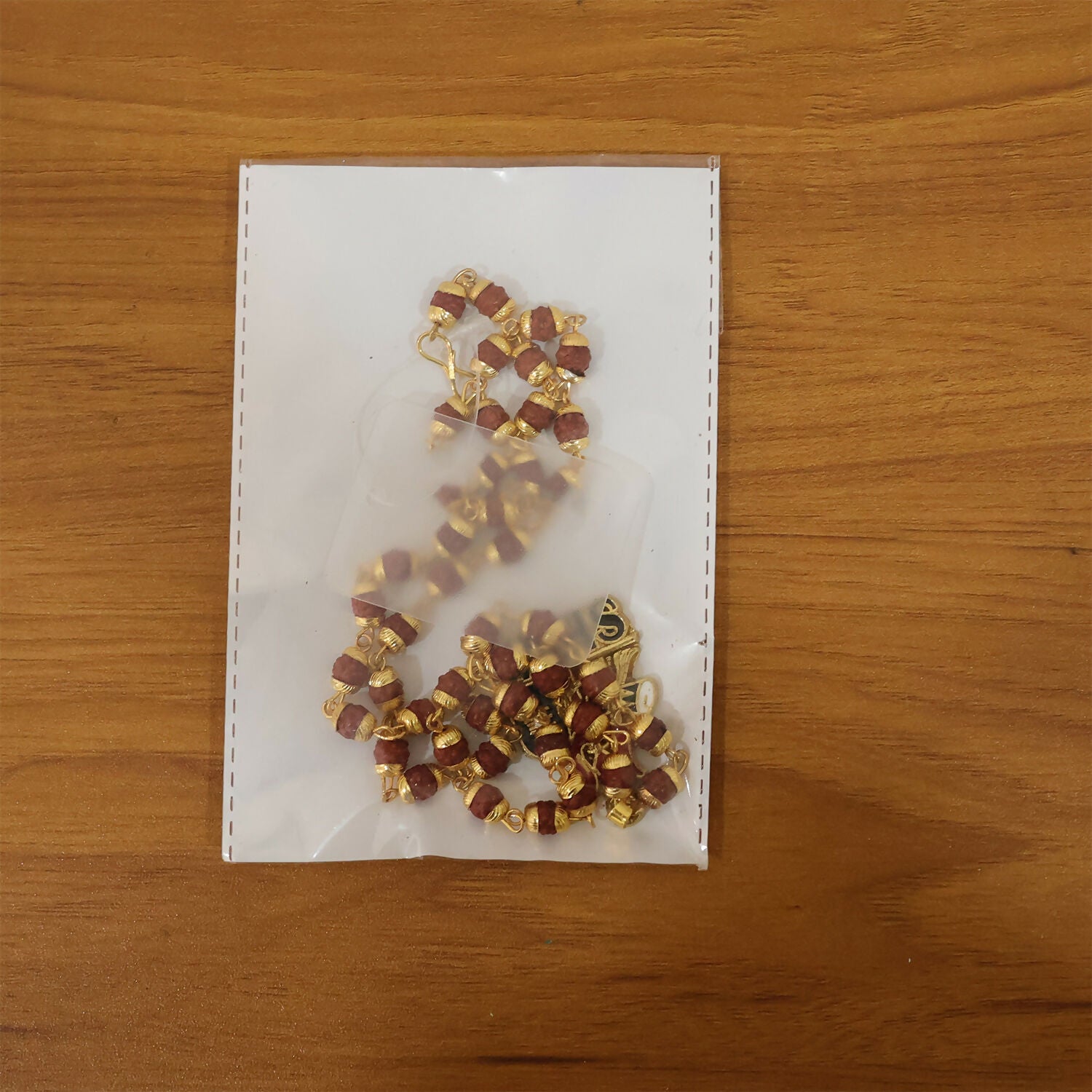 Shiva Trishul Rudraksha Beaded Pendant Necklace