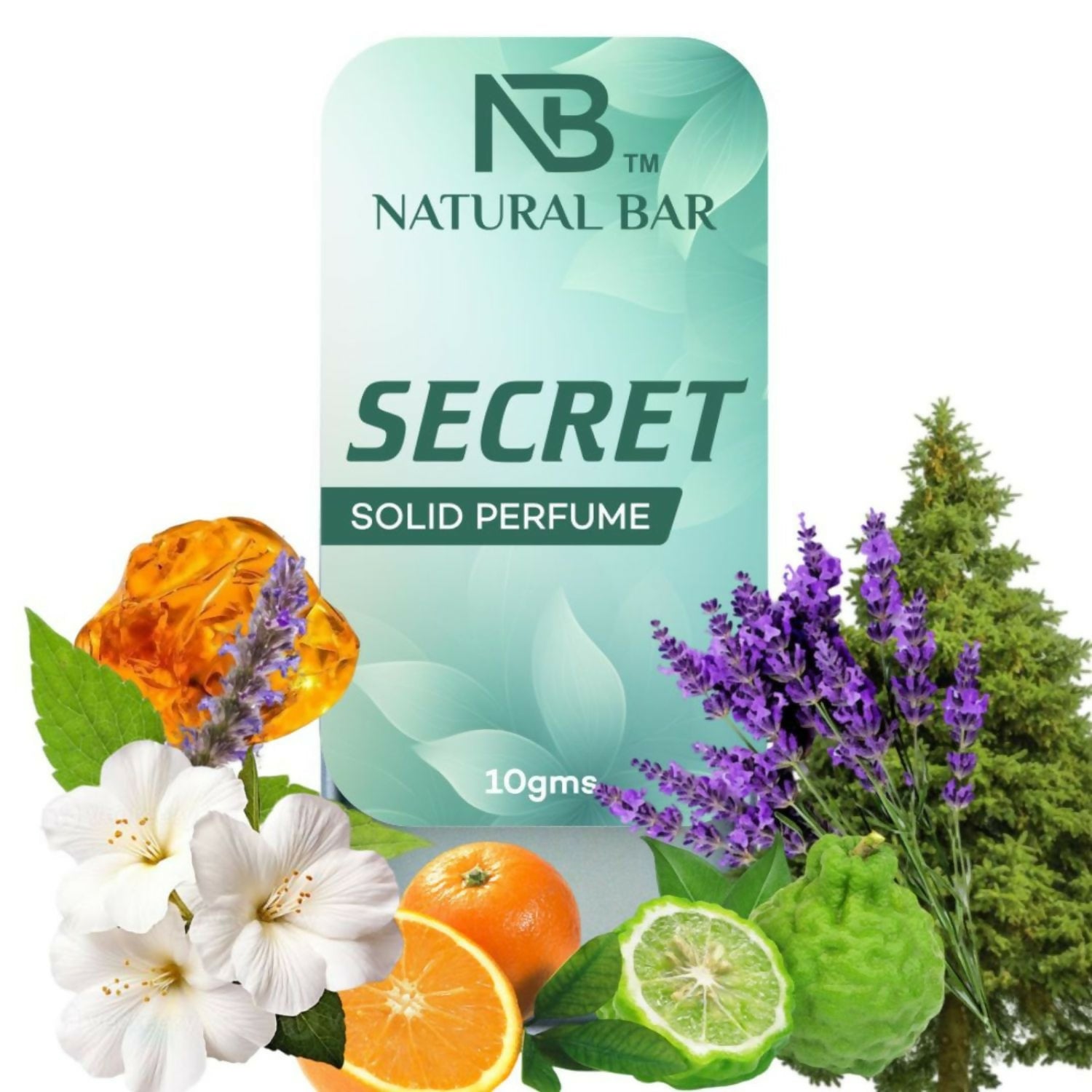 Natural Bar Secret Solid Perfume | Alcohol Free Cologne for Men & Women | Strong & Lasting Fragrance | Gifting Set for Him & Her