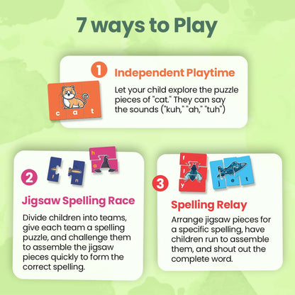 My First Spelling Mastery - Age 3+ (150 cardboard puzzle pieces)