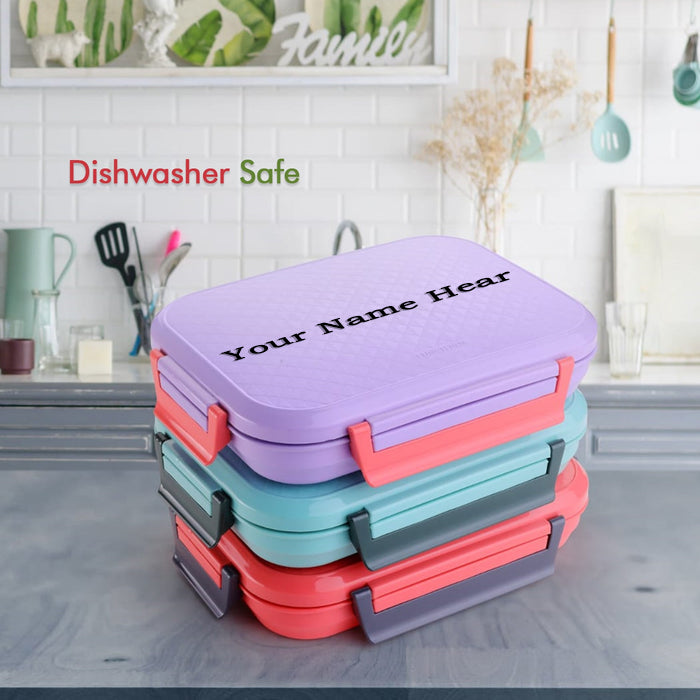 Customized Break Time Lunch Box Steel Plate Multi Compartment Lunch Box Carry To All Type lunch In Lunch Box & Premium Quality Lunch Box ideal For Office , School Kids & Travelling Ideal