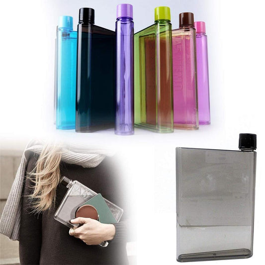 Leak-proof water bottle with secure lid closed
