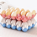 Plastic Egg Trays – 15-Cavity Stackable Storage (4 Pc) | Organivo