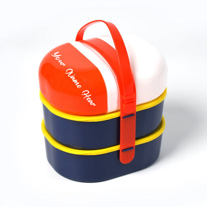 Compact lunch box, capsule shape