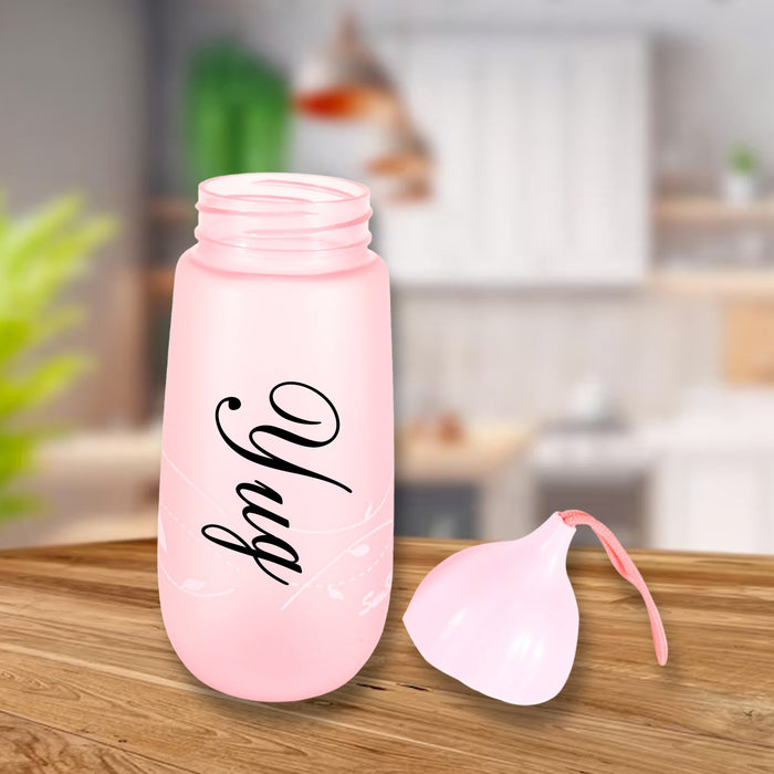 Customize Unique Shape Premium Plastic water bottle With Dori Easy to Carry leakproof BPA-free, water Plastic water bottle for children, Home, School (1 Pc / 550 ML)