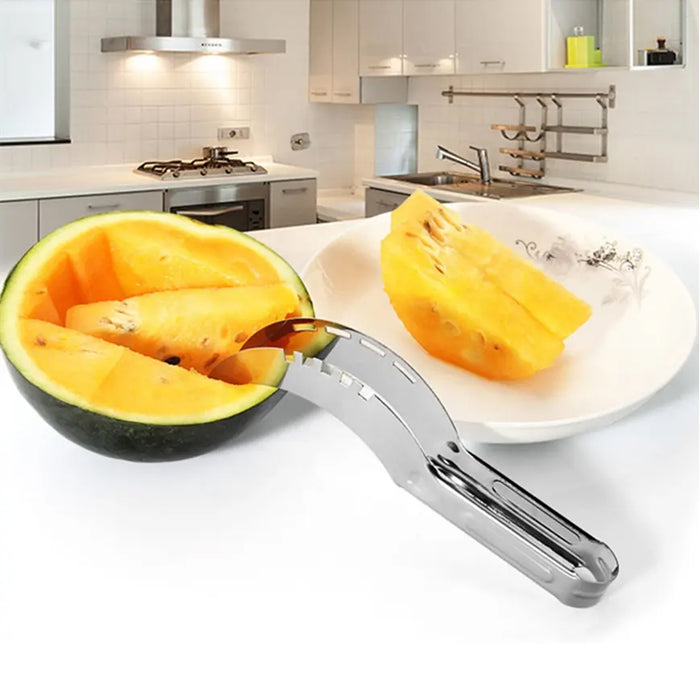 Dropship Stainless Steel Watermelon Slicer - Quick; Safe; And Fun