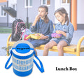 Customized Insulated Tiffin – 3-Layer Blue Lunch Box | CustomSpot