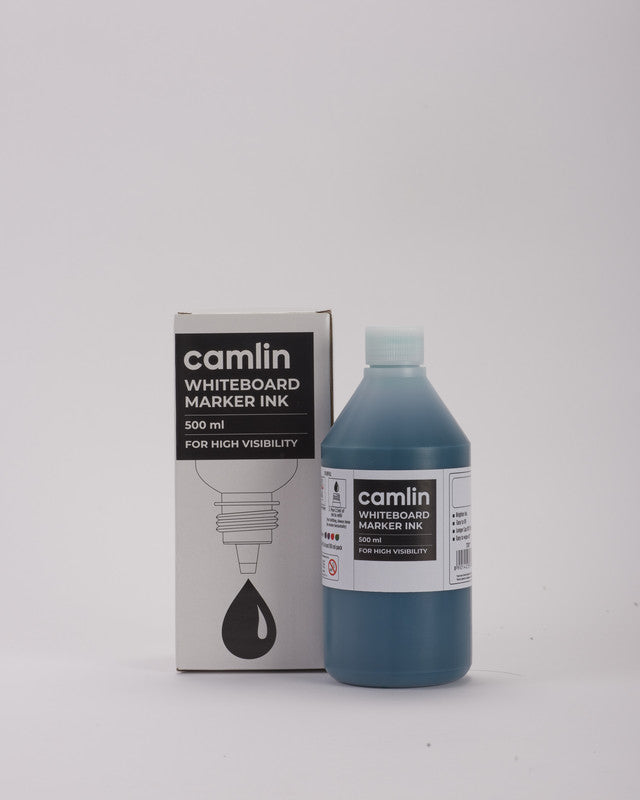 Camlin Blue Whiteboard Marker Ink – High Visibility Refill Bottle (500 ml)